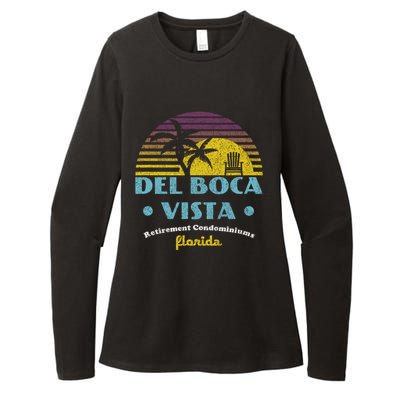 Del Boca Vista Retirement Community Funny Novelty Design Womens CVC Long Sleeve Shirt