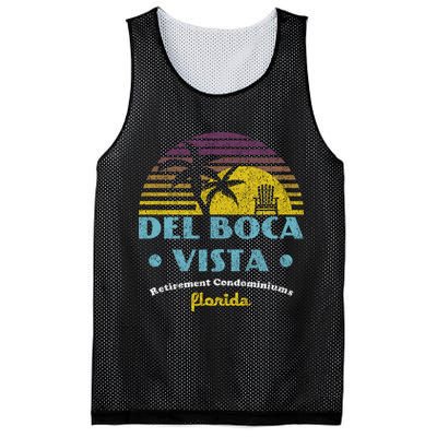 Del Boca Vista Retirement Community Funny Novelty Design Mesh Reversible Basketball Jersey Tank