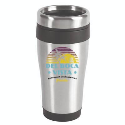 Del Boca Vista Retirement Community Funny Novelty Design 16oz Travel Tumbler