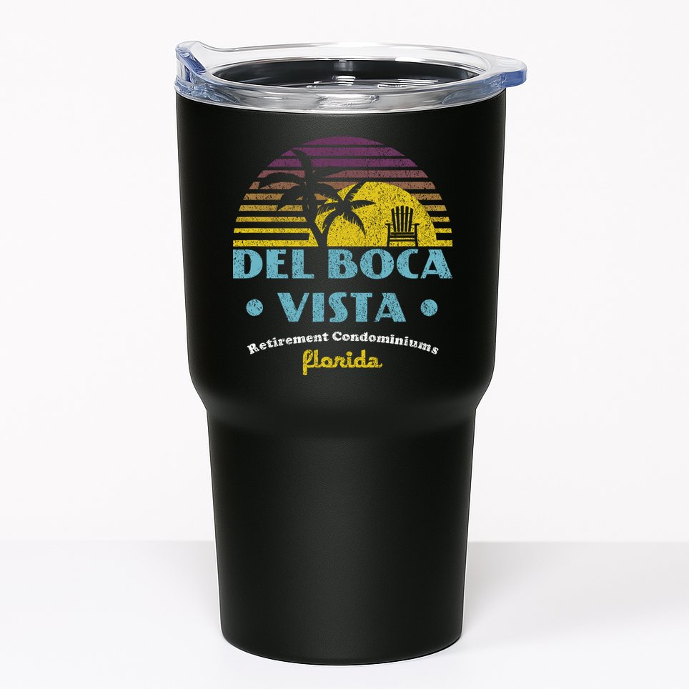 Del Boca Vista Retirement Community Funny Novelty Design Tumbler