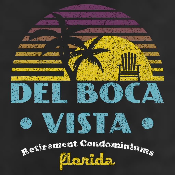 Del Boca Vista Retirement Community Funny Novelty Design 25L Jumbo Tote
