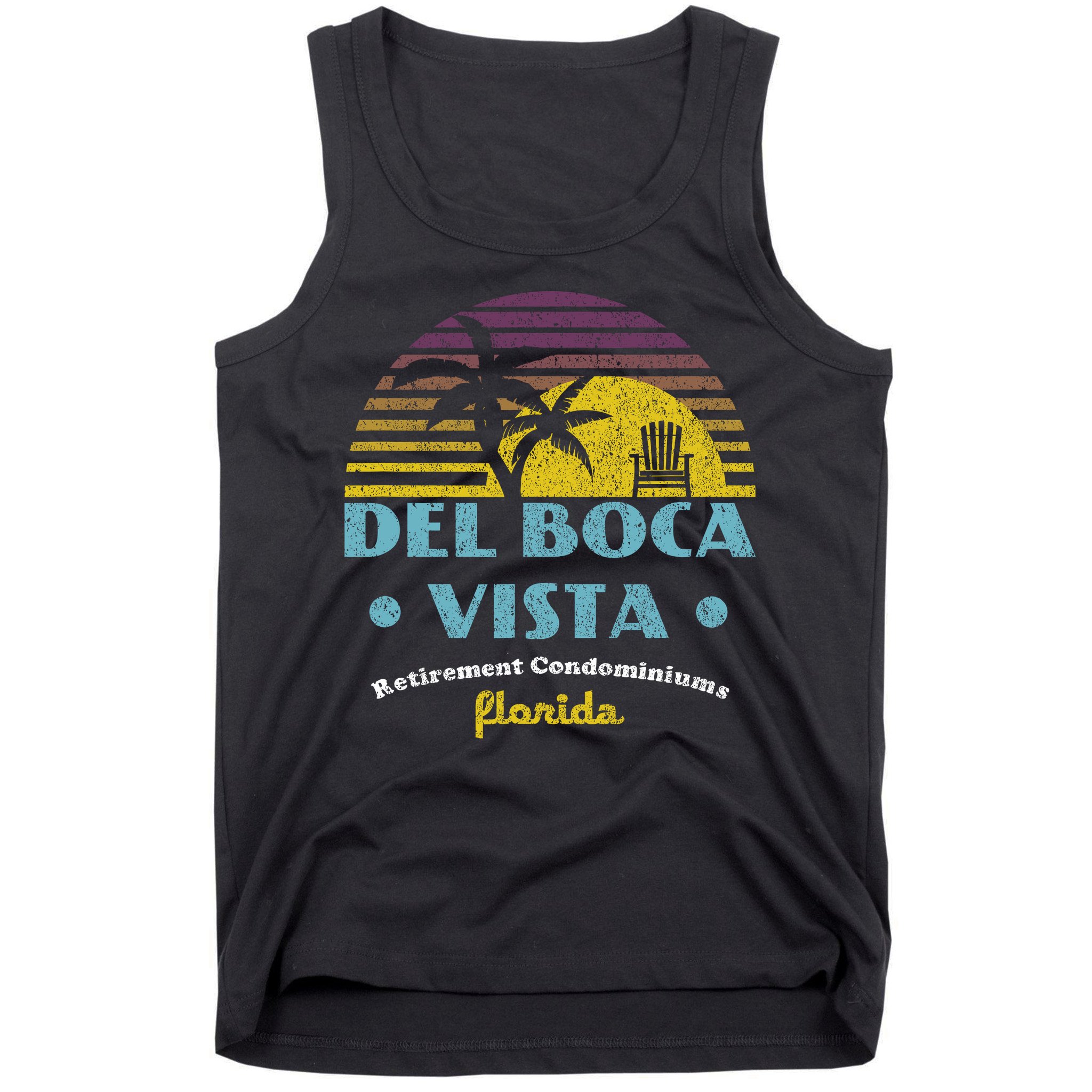 Del Boca Vista Retirement Community Funny Novelty Design Tank Top