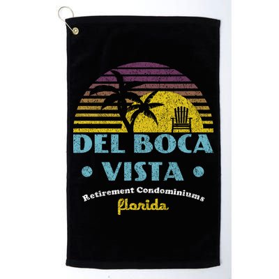 Del Boca Vista Retirement Community Funny Novelty Design Golf Towel