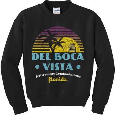 Del Boca Vista Retirement Community Funny Novelty Design Kids Sweatshirt
