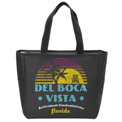 Del Boca Vista Retirement Community Funny Novelty Design Zip Tote Bag