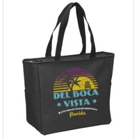 Del Boca Vista Retirement Community Funny Novelty Design Zip Tote Bag