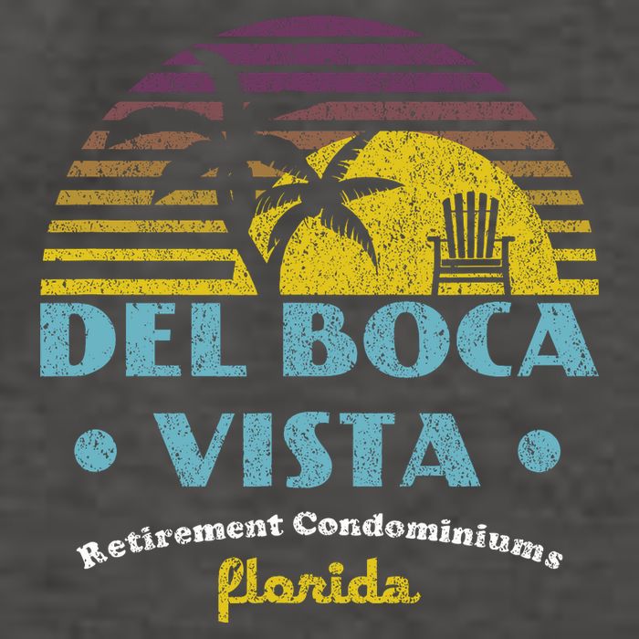 Del Boca Vista Retirement Community Funny Novelty Design Vector Backpack