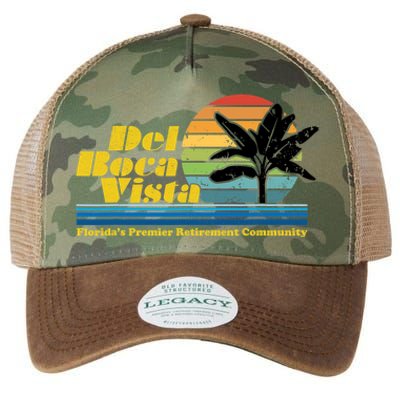 Del Boca Vista Retirement Community Funny Novelty Design Legacy Tie Dye Trucker Hat