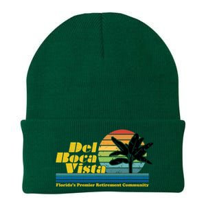 Del Boca Vista Retirement Community Funny Novelty Design Knit Cap Winter Beanie