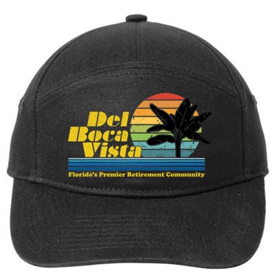 Del Boca Vista Retirement Community Funny Novelty Design 7-Panel Snapback Hat