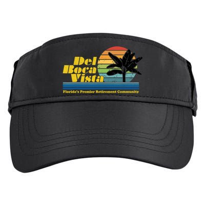 Del Boca Vista Retirement Community Funny Novelty Design Adult Drive Performance Visor