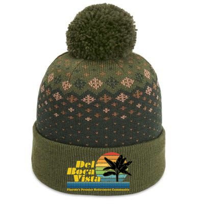 Del Boca Vista Retirement Community Funny Novelty Design The Baniff Cuffed Pom Beanie