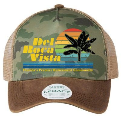 Del Boca Vista Retiret Community Funny Novelty Design Legacy Tie Dye Trucker Hat