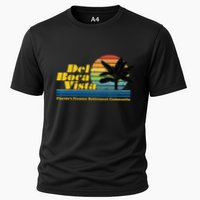 Del Boca Vista Retiret Community Funny Novelty Design Cooling Performance Crew T-Shirt