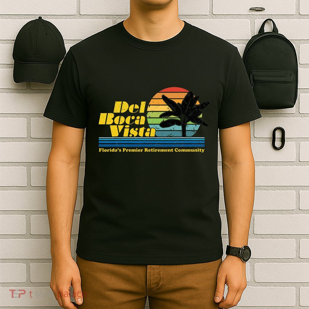Del Boca Vista Retiret Community Funny Novelty Design T-Shirt