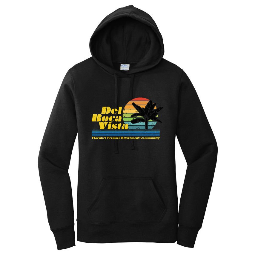 Del Boca Vista Retiret Community Funny Novelty Design Women's Pullover Hoodie
