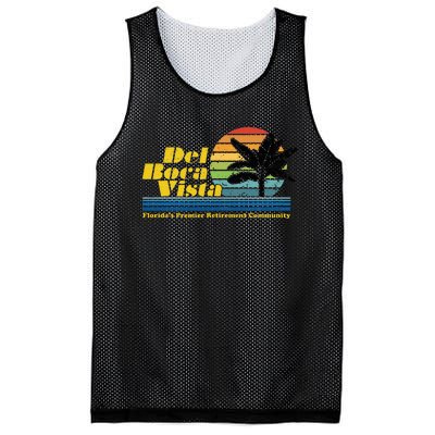 Del Boca Vista Retiret Community Funny Novelty Design Mesh Reversible Basketball Jersey Tank