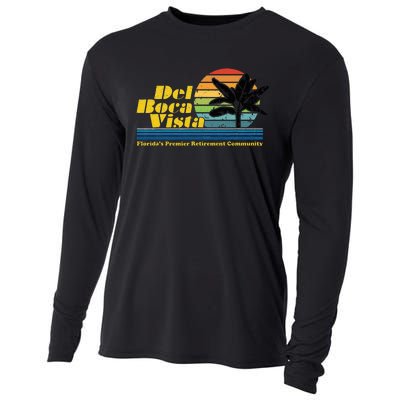 Del Boca Vista Retiret Community Funny Novelty Design Cooling Performance Long Sleeve Crew