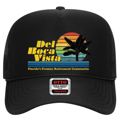 Del Boca Vista Retiret Community Funny Novelty Design Trucker Hat