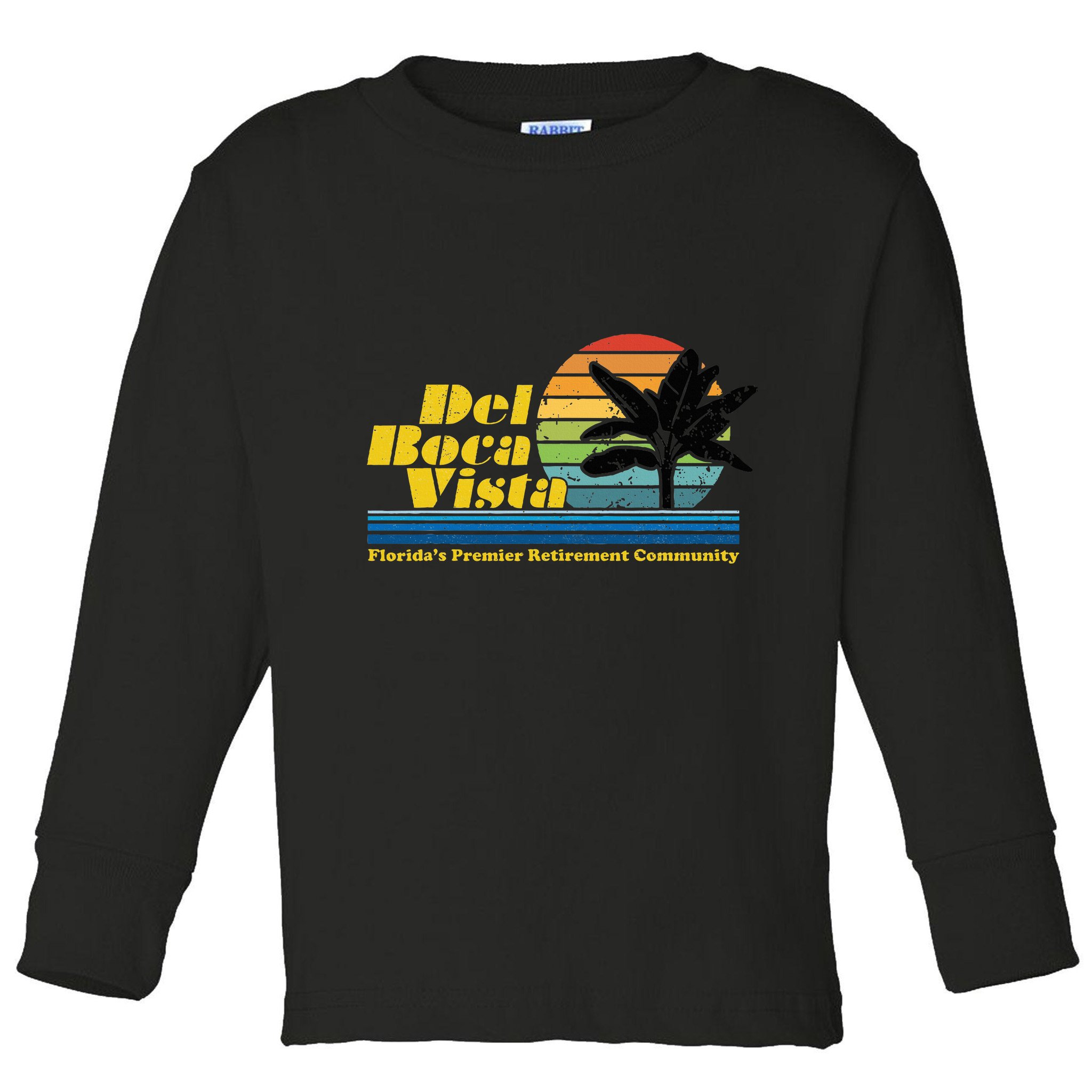Del Boca Vista Retiret Community Funny Novelty Design Toddler Long Sleeve Shirt