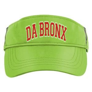 Da Bronx Varsity Style Red Text Gift Adult Drive Performance Visor