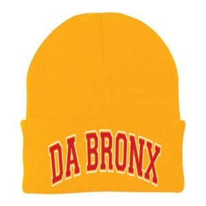 Da Bronx Varsity Style Red Text Gift Knit Cap Winter Beanie