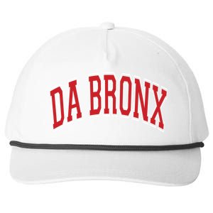 Da Bronx Varsity Style Red Text Gift Snapback Five-Panel Rope Hat