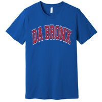 Da Bronx Varsity Style Red Text Gift Premium T-Shirt