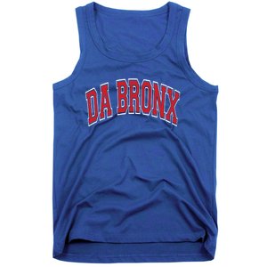 Da Bronx Varsity Style Red Text Gift Tank Top