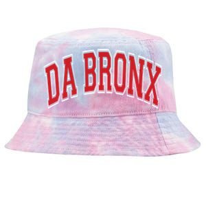 Da Bronx Varsity Style Red Text Gift Tie-Dyed Bucket Hat