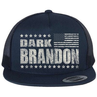Dark Brandon Vintage America Flag Design Flatbill Hat