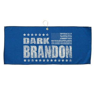 Dark Brandon Vintage America Flag Design Large Microfiber Waffle Golf Towel