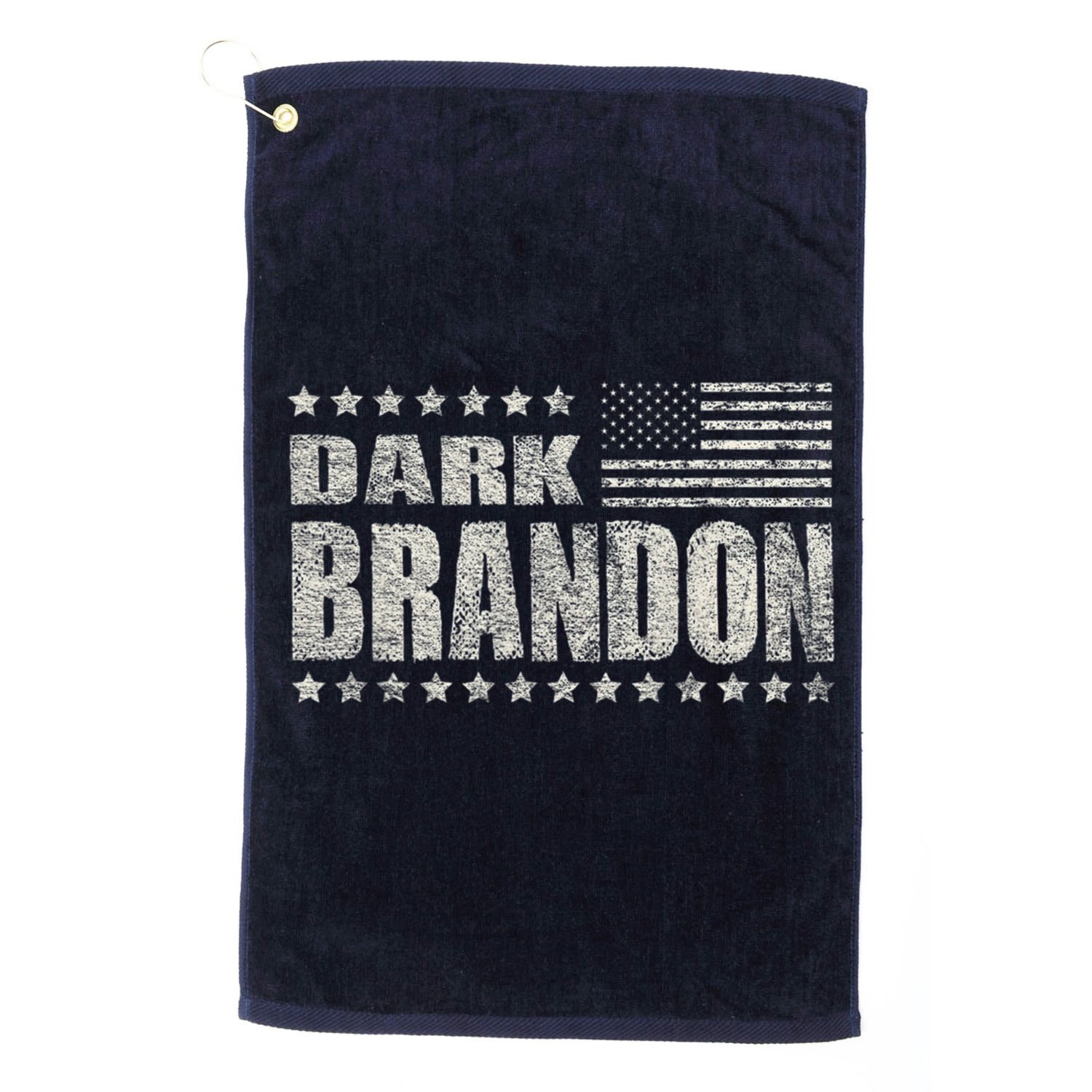 Dark Brandon Vintage America Flag Design Golf Towel