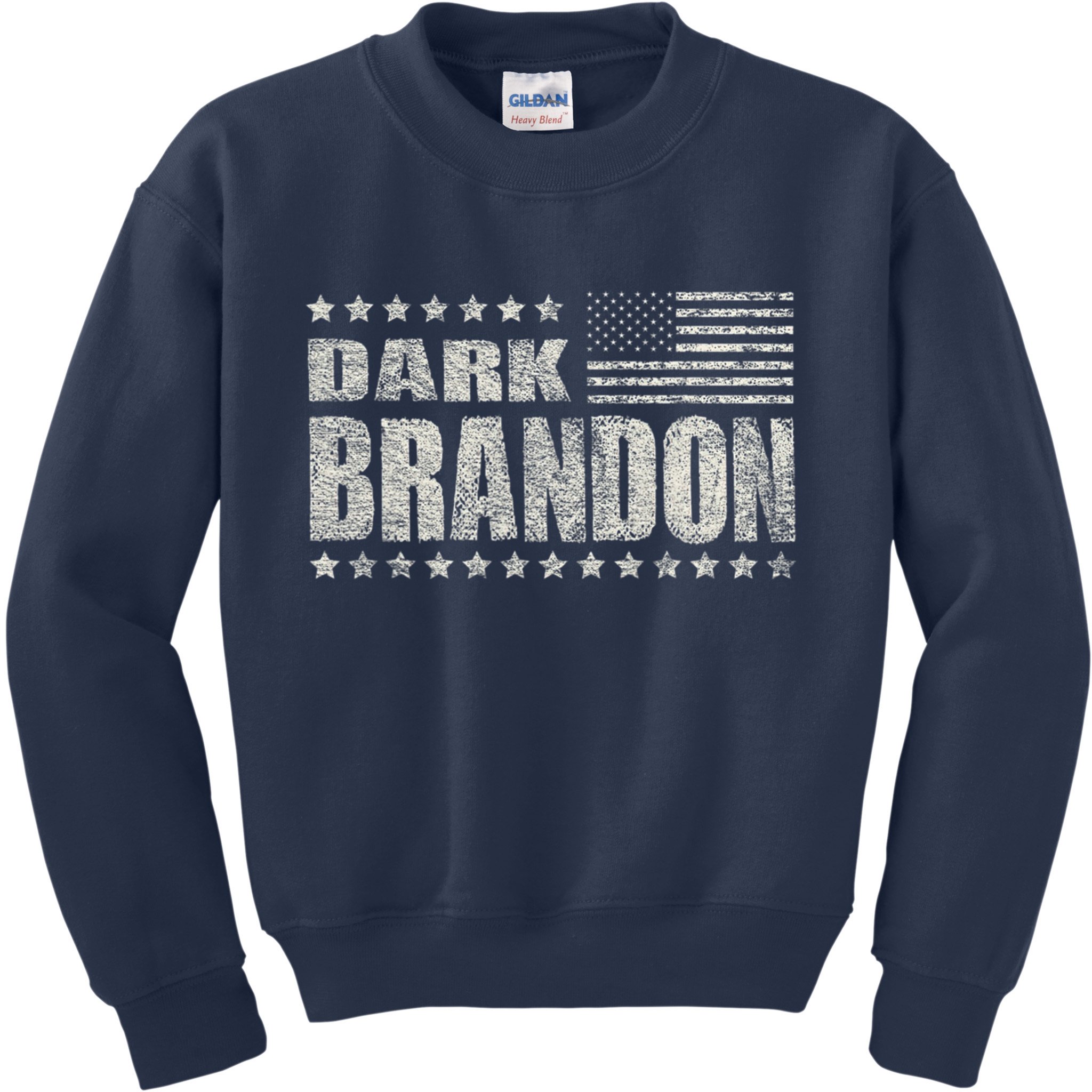 Dark Brandon Vintage America Flag Design Kids Sweatshirt