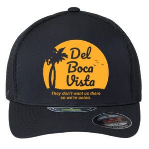 Del Boca Vista Florida We're Going Flexfit Unipanel Trucker Cap