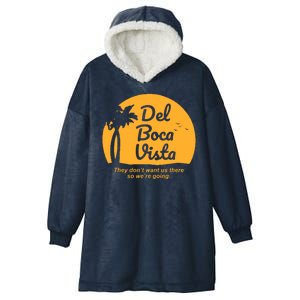 Del Boca Vista Florida We're Going Hooded Wearable Blanket