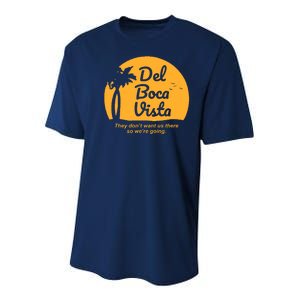 Del Boca Vista Florida We're Going Youth Performance Sprint T-Shirt