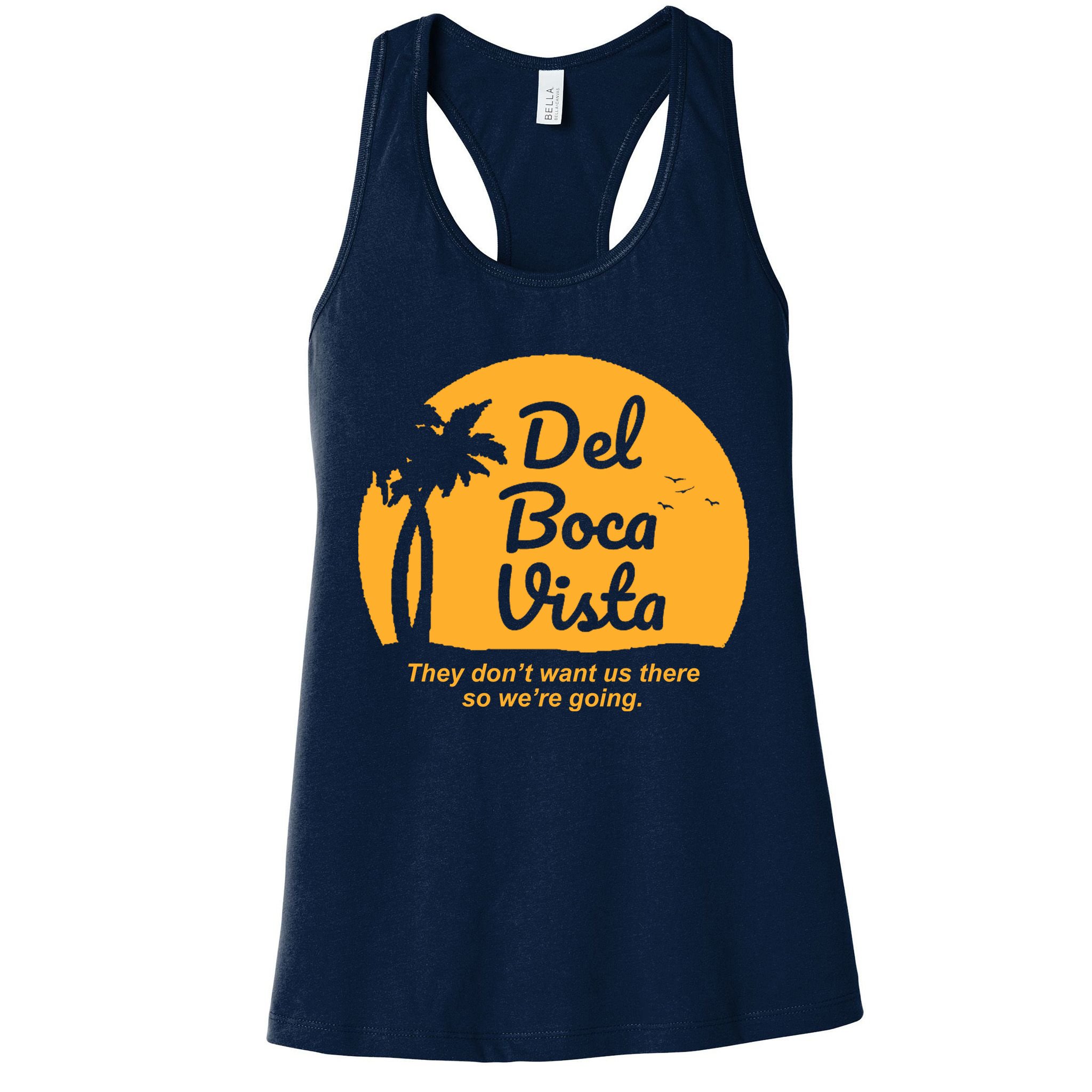 Del Boca Vista Florida We're Going Womens Tank Top