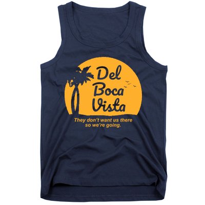 Del Boca Vista Florida We're Going Tank Top