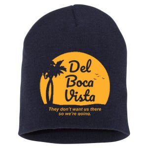 Del Boca Vista Florida We're Going Short Acrylic Beanie