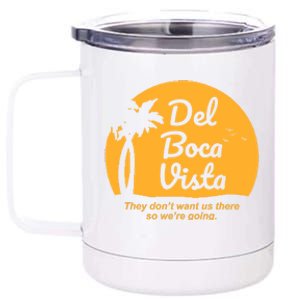 Del Boca Vista Florida We're Going 12 oz Stainless Steel Tumbler Cup