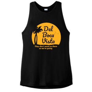 Del Boca Vista They Dont Want Us There Retirement Ladies PosiCharge Tri-Blend Wicking Tank