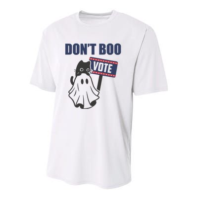 DonT Boo Vote Youth Performance Sprint T-Shirt