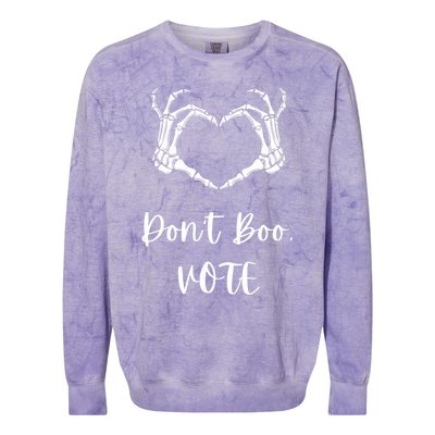 Dont Boo Vote Halloween 2024 Election Colorblast Crewneck Sweatshirt