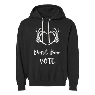 Dont Boo Vote Halloween 2024 Election Garment-Dyed Fleece Hoodie