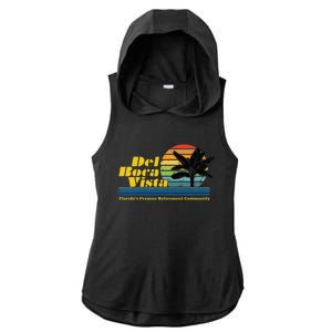 Del Boca Vista Retirement Community Ladies PosiCharge Tri-Blend Wicking Draft Hoodie Tank