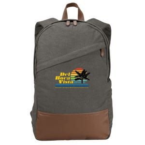 Del Boca Vista Retirement Community Cotton Canvas Backpack