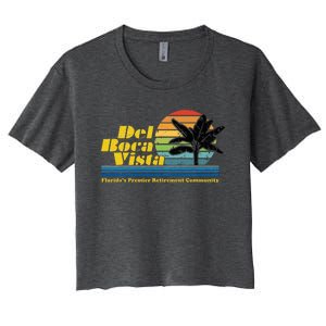 Del Boca Vista Retirement Community Women's Crop Top Tee