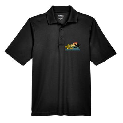 Del Boca Vista Retirement Community Funny Novelty Design Men's Origin Performance Piqué Polo