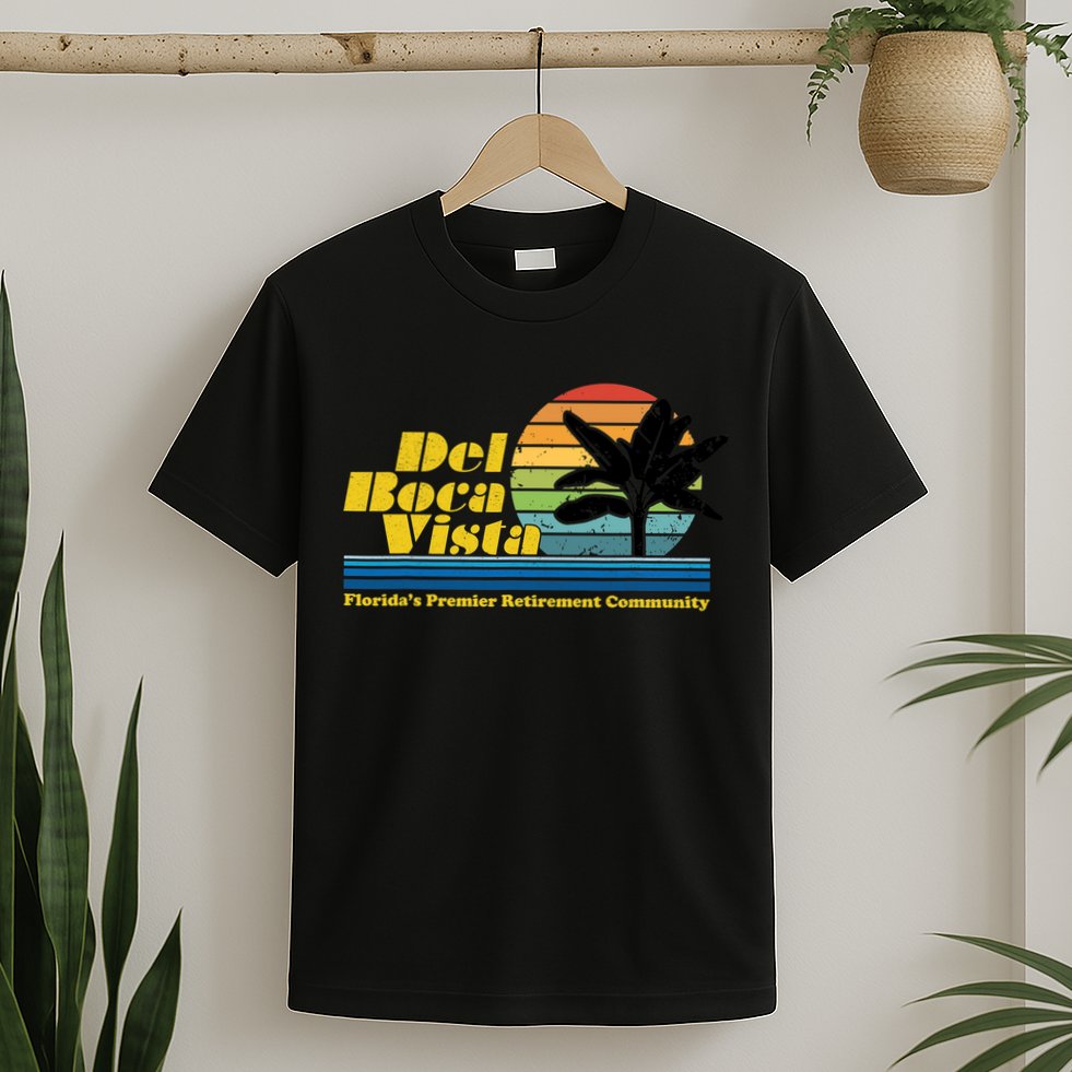 Del Boca Vista Retirement Community Funny Novelty Design T-Shirt